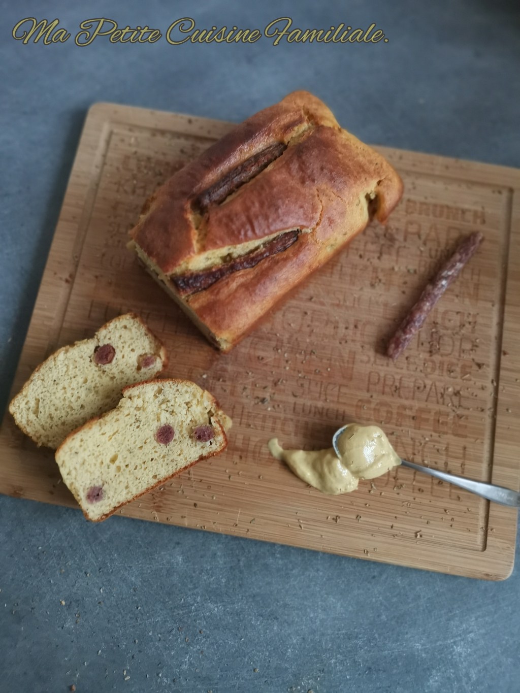Idées Simples de Pique-Nique: Cake salé Saucisson et&nbsp;Moutarde