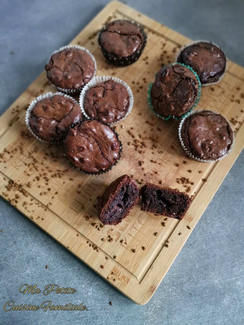 Muffins façon brownies au&nbsp;chocolat