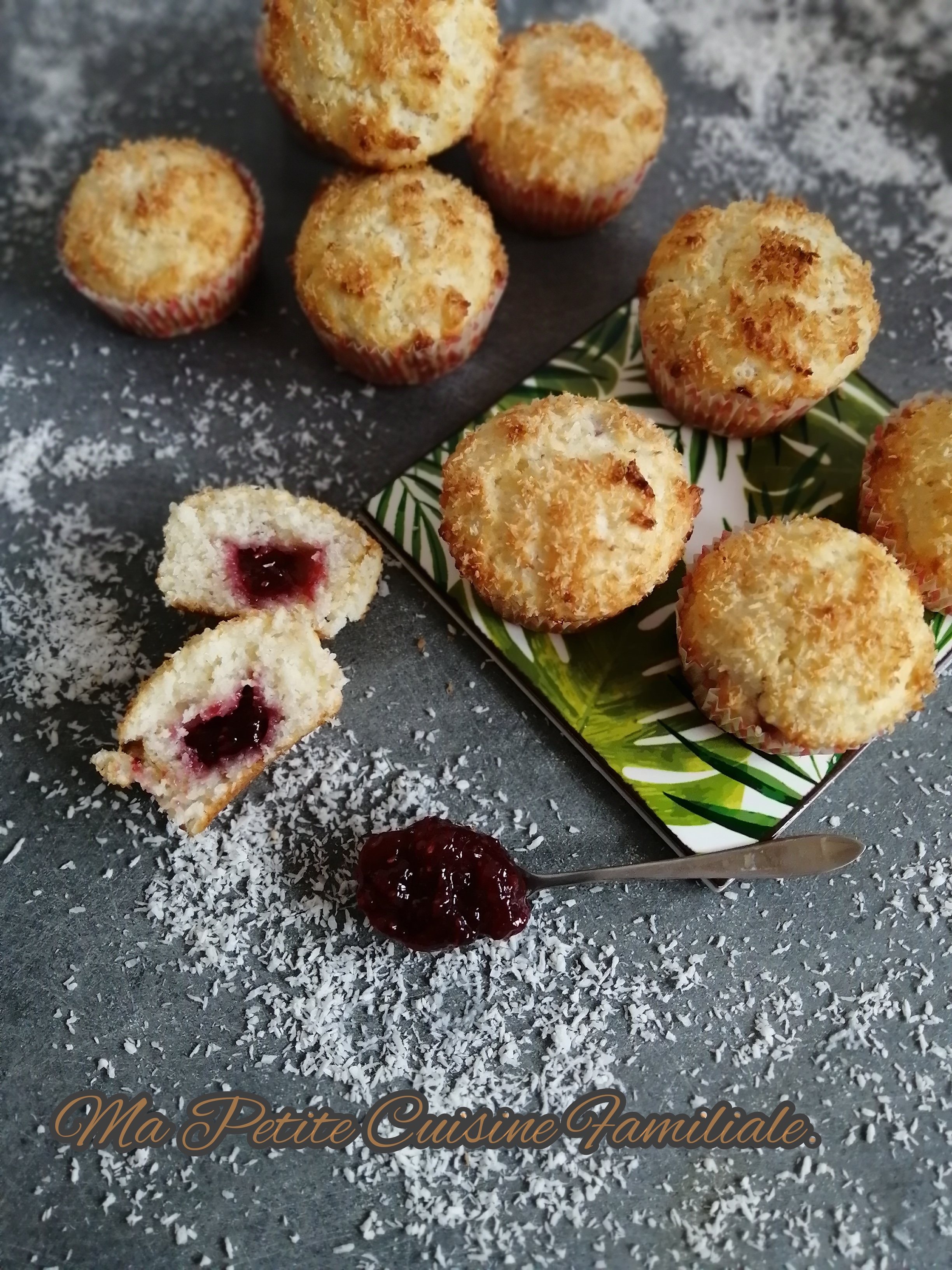 Moelleux Coco à la Confiture de Framboises