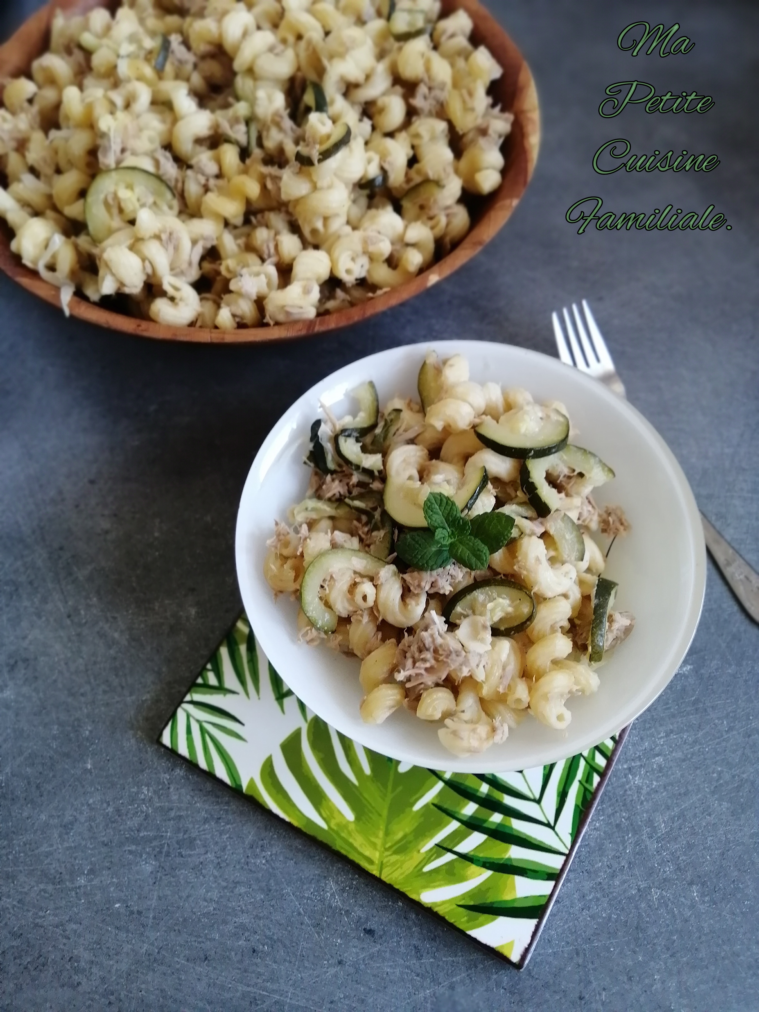 Cuisine Rapide: One Pot Pasta Courgettes Thon Menthe