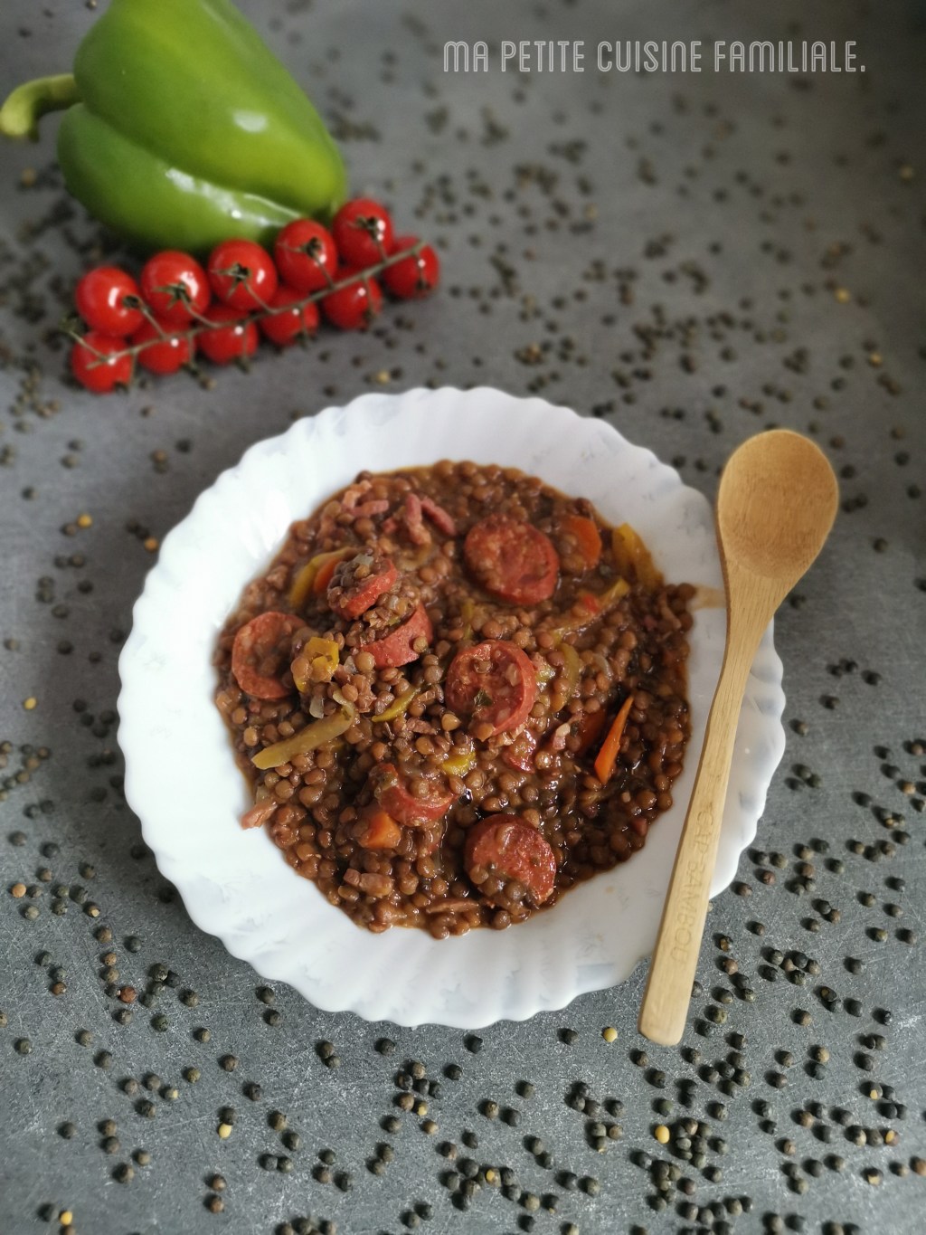 Lentilles aux Saveurs Espagnoles, avec du&nbsp;Chorizo