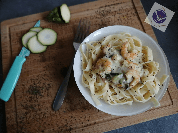 Plat Rapide: Tagliatelles Crevettes et Courgettes en 30&nbsp;Minutes