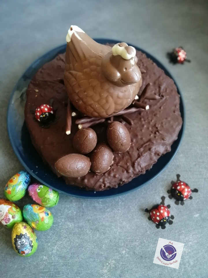 Gâteau en Nid de Mikados pour Pâques