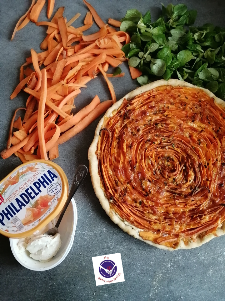 Recette Facile de Tarte Spirale : Carottes et Cheddar