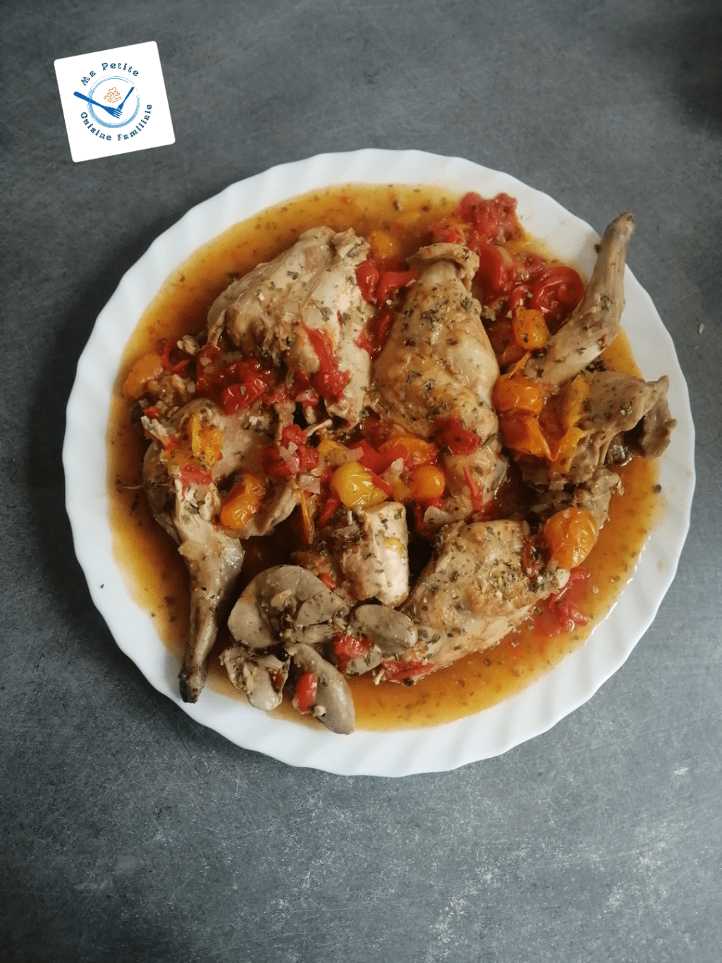 Plat mijoté d&rsquo;hiver : lapin et tomates&nbsp;cerises