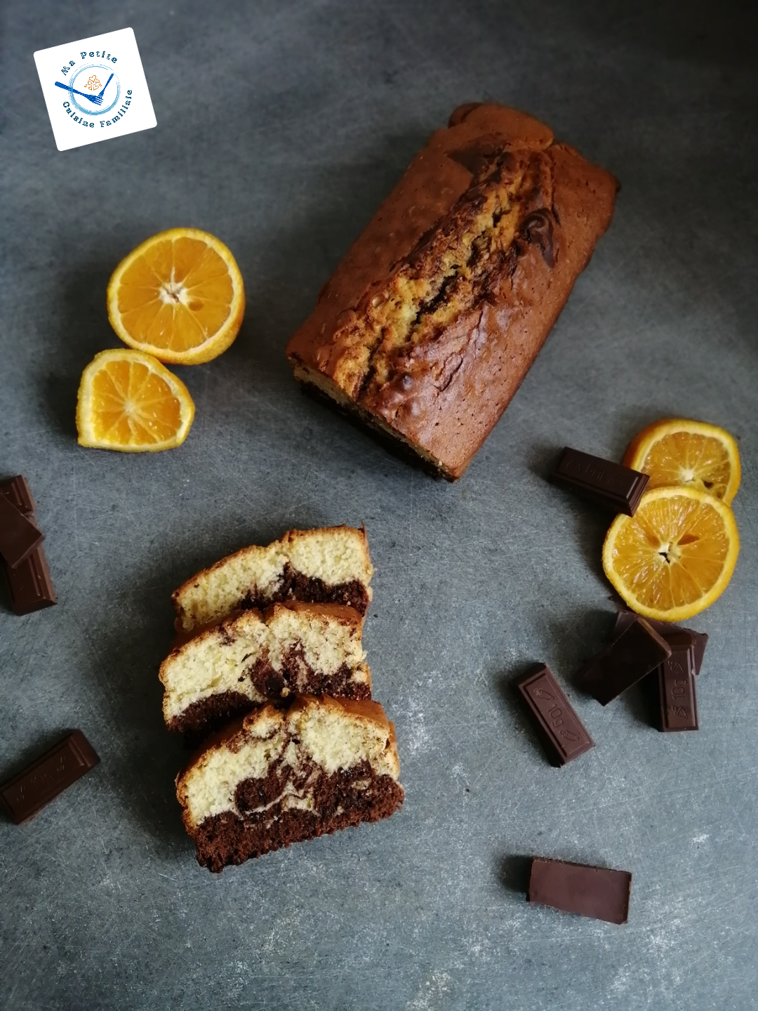 Comment Préparer un Délicieux Cake Marbré chocolat/orange