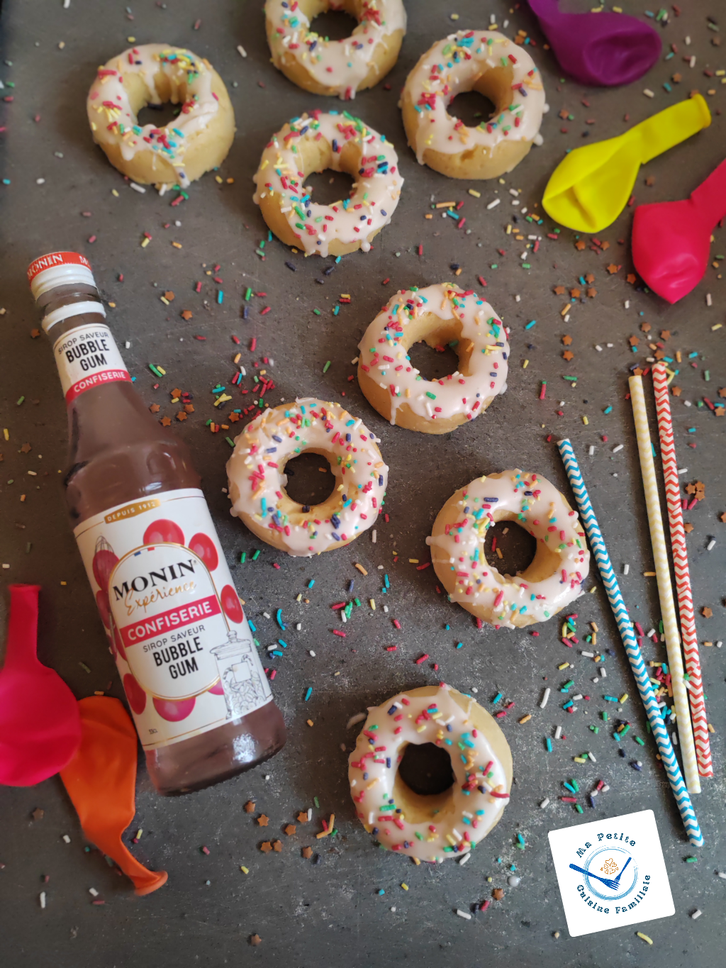 Donuts au four glaçage&nbsp;bubblegum